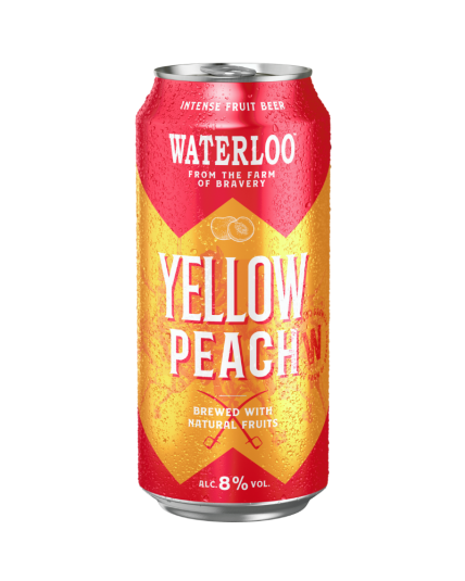 Waterloo Yellow Peach canette